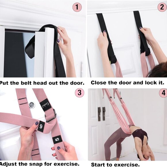 Leg Stretcher Strap Aerial Rope Stretching Strap Fitness Belt(1 Pack(Any Color)) - Picture 10 of 10